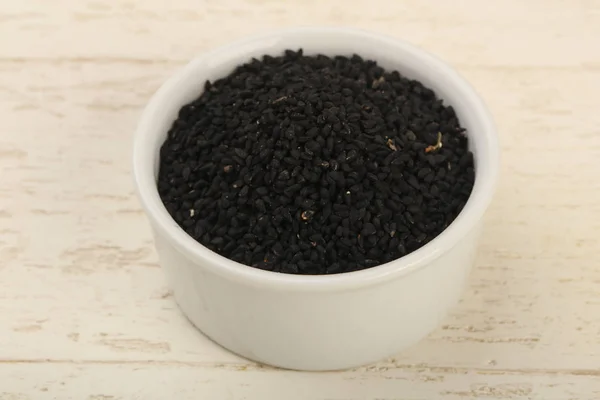 Black nigella seeds — Stock Photo, Image