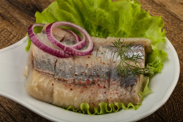 Filete de arenque en rodajas —  Fotos de Stock