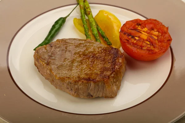 Grilovaný hovězí steak — Stock fotografie