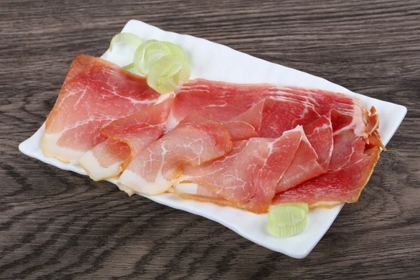 Jamon espagnol tranché — Photo