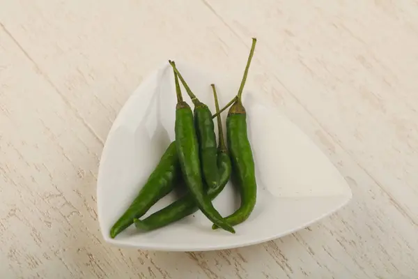 Grön chilipeppar — Stockfoto