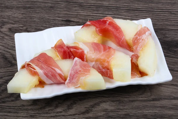 Délicieux melon au prosciutto — Photo