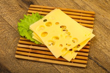 Lezzetli peyniri dilimlenmiş