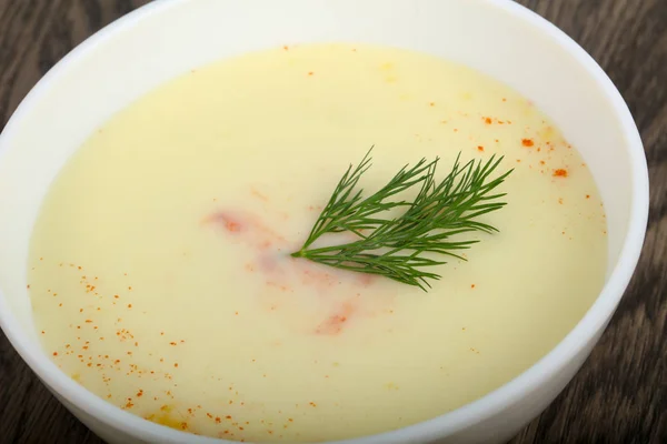 Cheese soup with spices — Stock Photo, Image