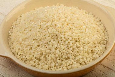 Çiğ pirinç yığın