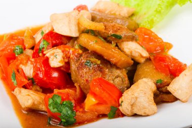 sebzeler lezzetli tavuk