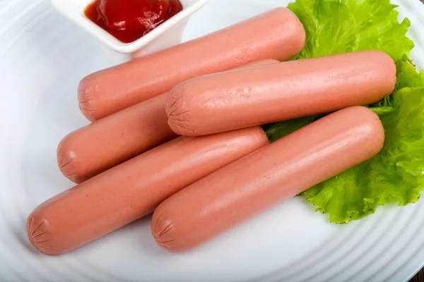 Boiled meat Sausages — Stock Photo, Image