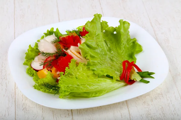 채식주의 샐러드-꽃다발 — 스톡 사진