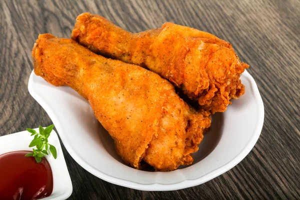 Gambe di pollo croccanti — Foto Stock