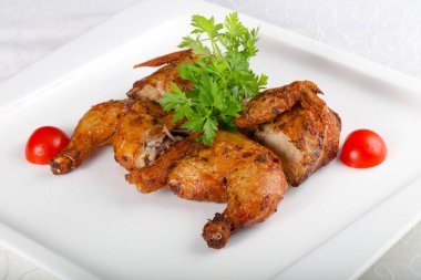 lezzetli kızarmış tavuk