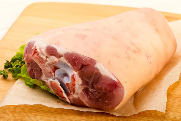 Rauw varkensvlees knie — Stockfoto