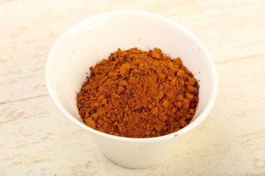 Kabın içinde kakao tozu