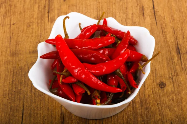 Ingemaakte chilipepers — Stockfoto