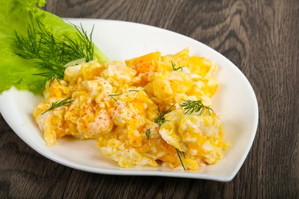 Scrambled eggs for breakfast