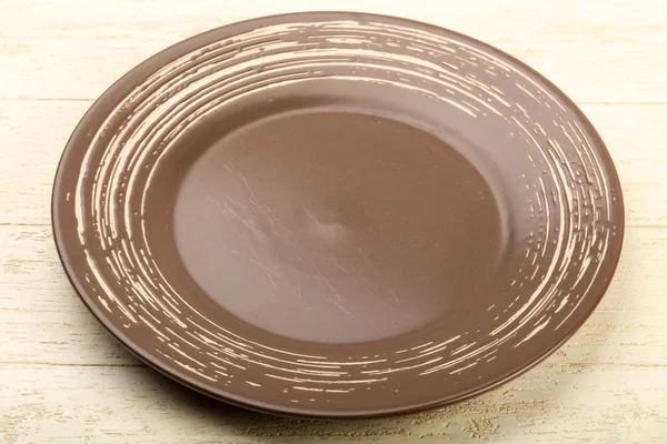 Порожній коричневий плита — стокове фото