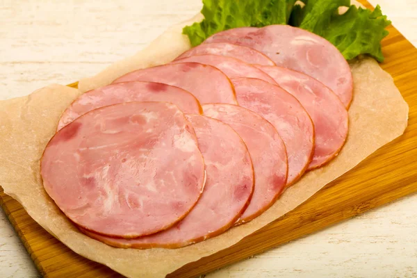 Salsiccia di carne affettata — Foto Stock