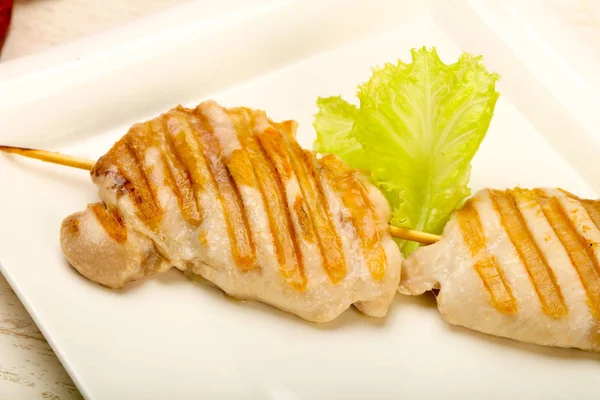 Grilled chicken thighs — Stock Photo, Image