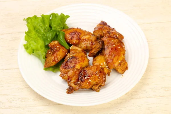 Fried Teriyaki thighs — Stock Photo, Image