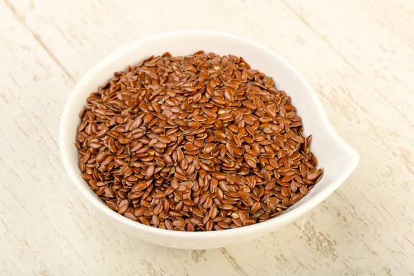 Kabın içinde keten tohumu