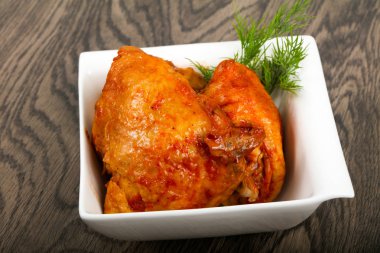 kavrulmuş tavuk uyluk