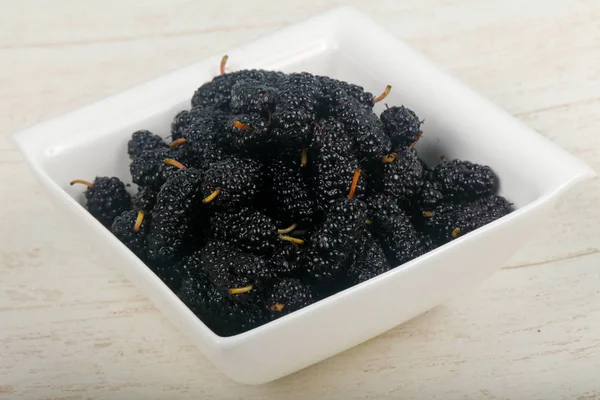 Olgun siyah dut yığın 