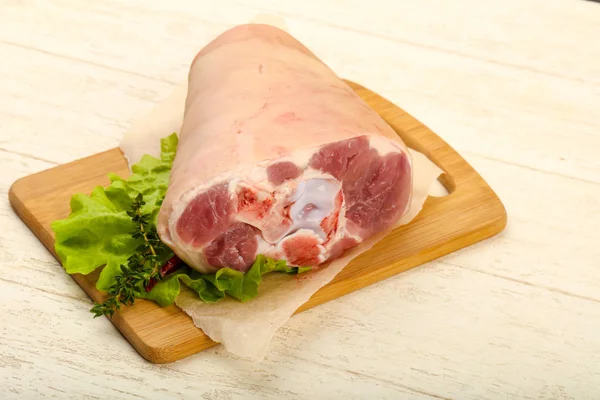 Raw pork knee — Stock Photo, Image