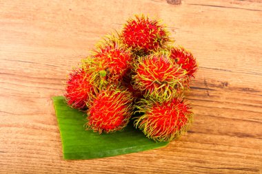 Taze Rambutan yığın