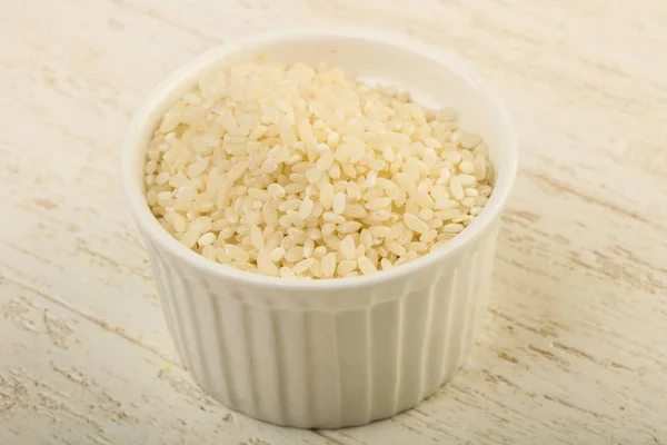 Сырая рисовая куча — стоковое фото