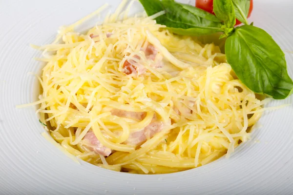 Tasty Pasta Carbonara — Stock Photo, Image