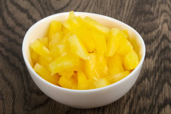 Sweet Canned pineapple — Stock Photo, Image