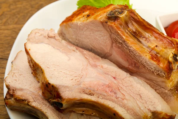 Sliced Roasted pork — Stock Photo, Image