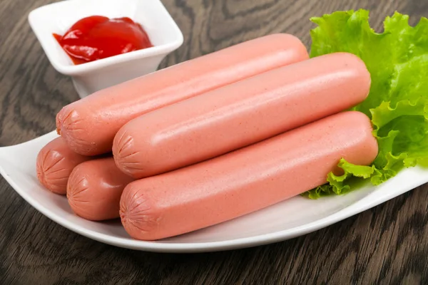 Boiled meat Sausages — Stock Photo, Image