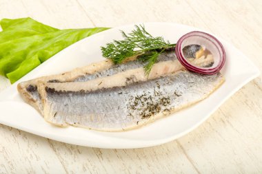 Lezzetli ringa balığı filetosu