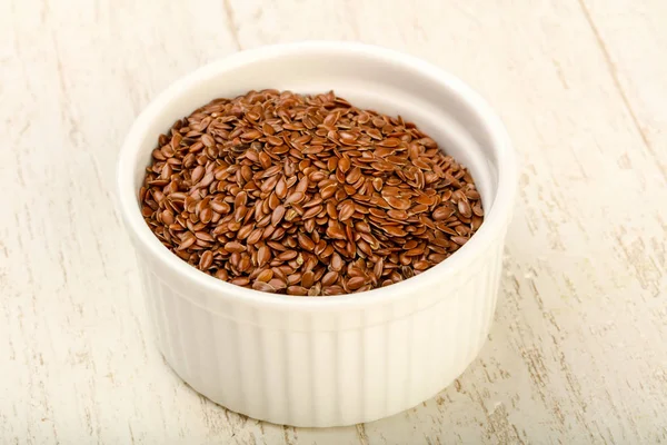 Kabın içinde keten tohumu