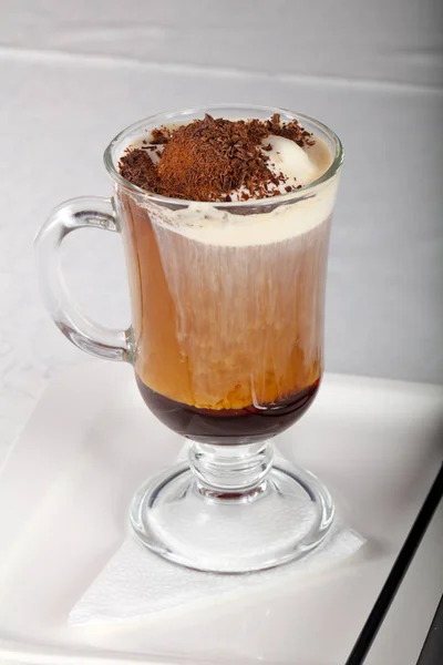 Tasty Coffee with ice-cream — Stock Photo, Image