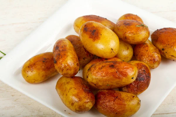 Mladí pečené brambory — Stock fotografie