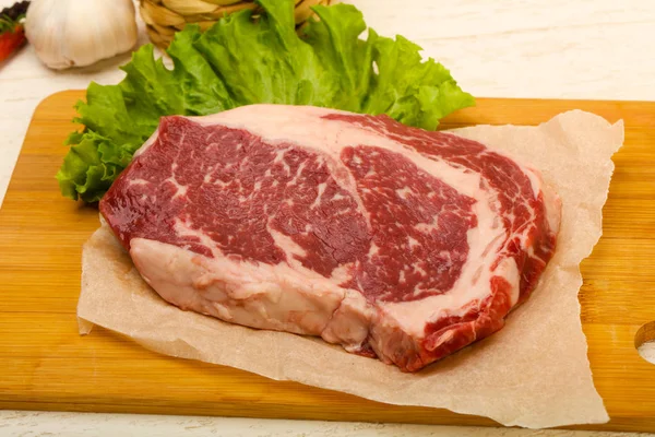Rib eye rauwe biefstuk — Stockfoto