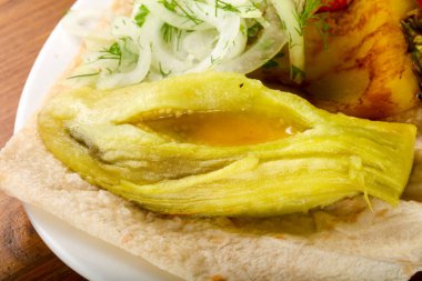 Izgara sebze pişmiş