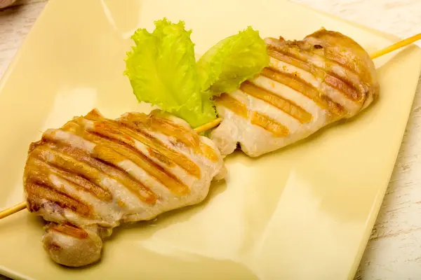 Grilled chicken thighs — Stock Photo, Image