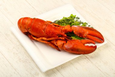 haşlanmış ıstakoz plaka