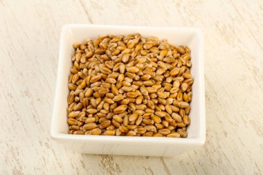 Buğday taneleri beyaz kase 