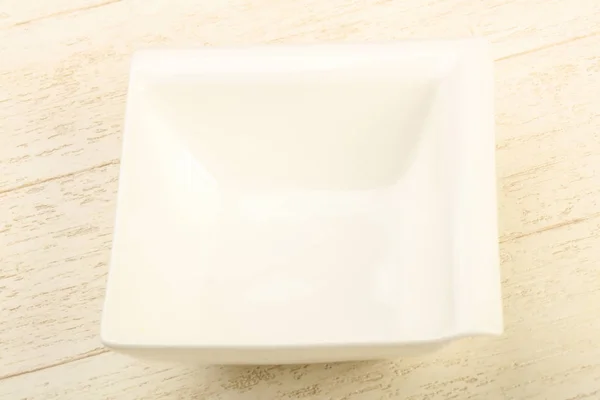 Pusta miska biały — Zdjęcie stockowe