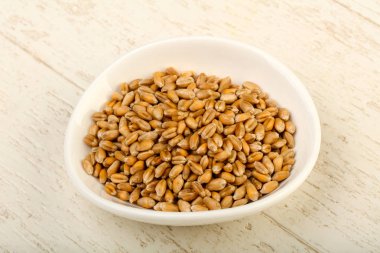 Buğday taneleri beyaz kase 