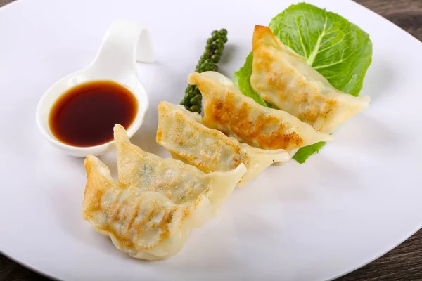 stock image Japan dumplings gyoza with shrimp meat