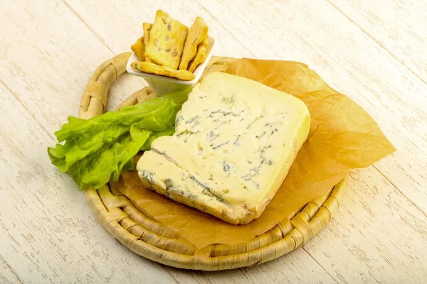 Gorgonzola-Käsescheibe — Stockfoto