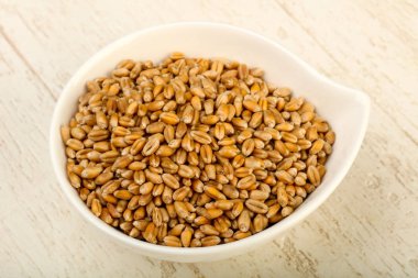 Buğday taneleri beyaz kase 