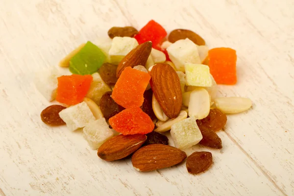 Nuts and dry fruits Royalty Free Stock Photos