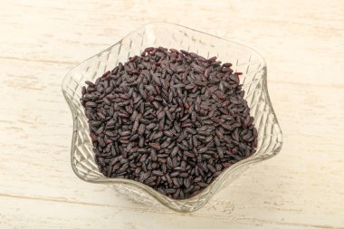 Siyah yabani pirinç kase 