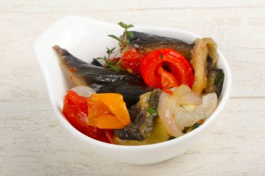 Buharda pişmiş sebzeler. 