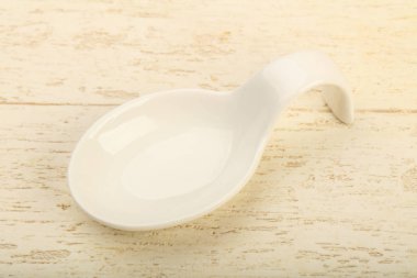 Ev için boş tabak ya da ahşap masa arka plan üzerinde Restoran